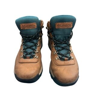Columbia Teal and Brown Outdoor Boots